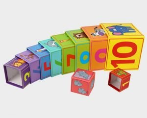 Cardboard Stacking Cubes for Kids