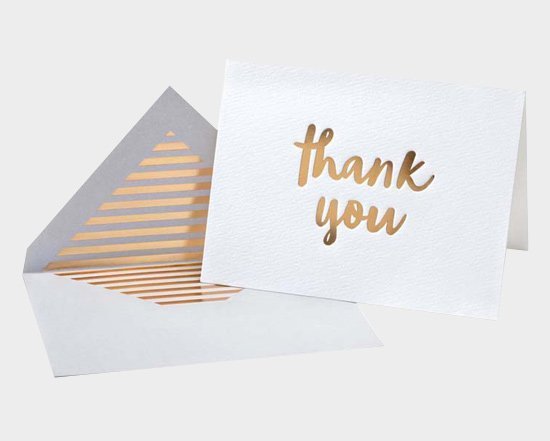 Thank You cards with envelope