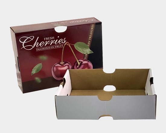 Fresh Cherry Cardboard Box Packaging