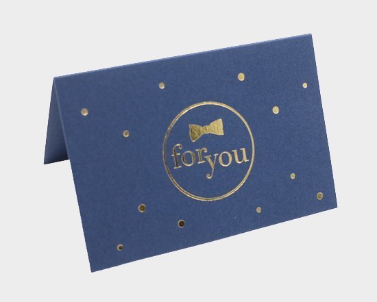 Custom Made Hot Stamping Gift Paper Card