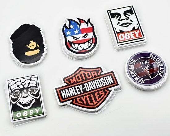 cartoon printing die cut stickers