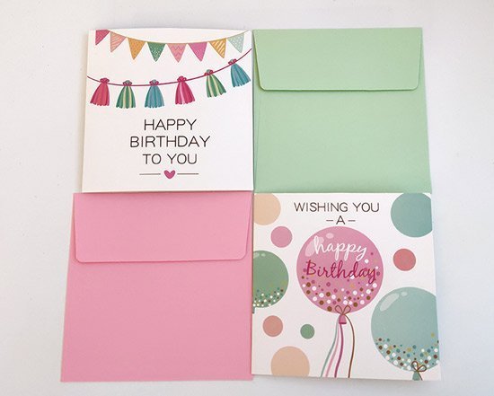 Gold Foil Printing Birthday Cards