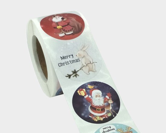 single side printing Christmas stickers