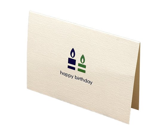 Custom Made Texture Paper Birthday Cards