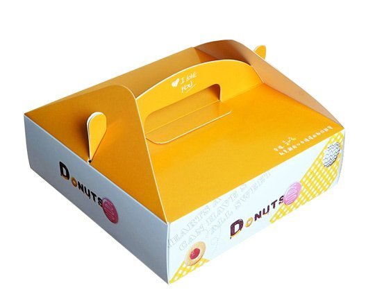 Donuts Paper Box with Handle