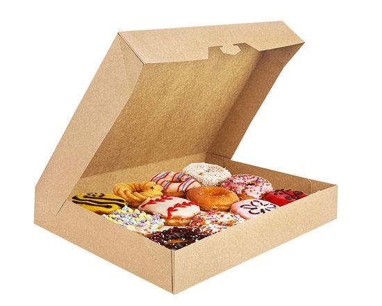 12 pack donuts kraft paper box