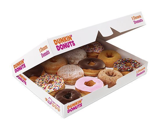 Dunkin Donuts Paper Box