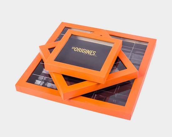 Custom Print Rigid Chocolate Box with Window